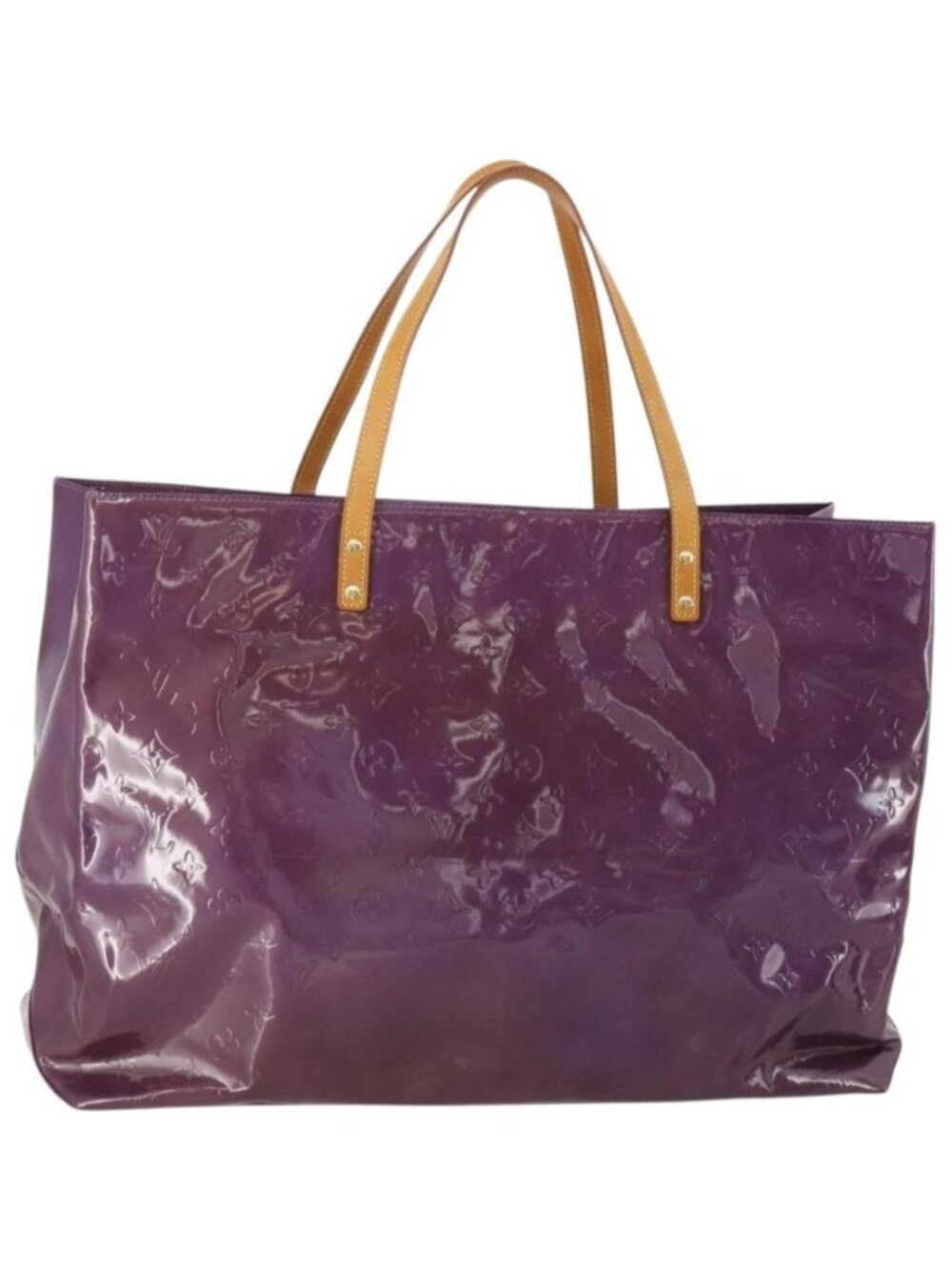 LOUIS VUITTON Monogram Vernis Reade GM Tote Bag Purple M91085